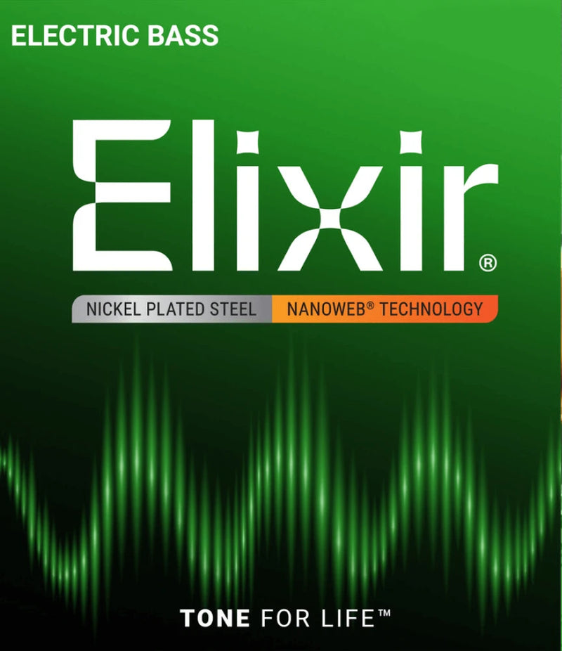 Elixir Nanoweb Electric Bass Strings - .045-.100 [Nickel Plated Steel]