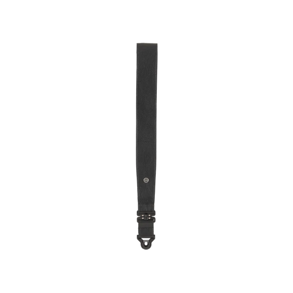 DAddario Comfort Leather Auto Lock Swivel Guitar Strap - Black