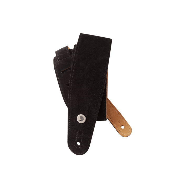 Daddario 2.5" Deluxe Suede Strap - Black