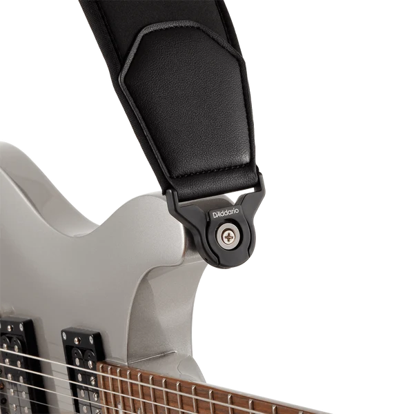 Daddario Comfort Guitar Strap with Auto Lock - Black