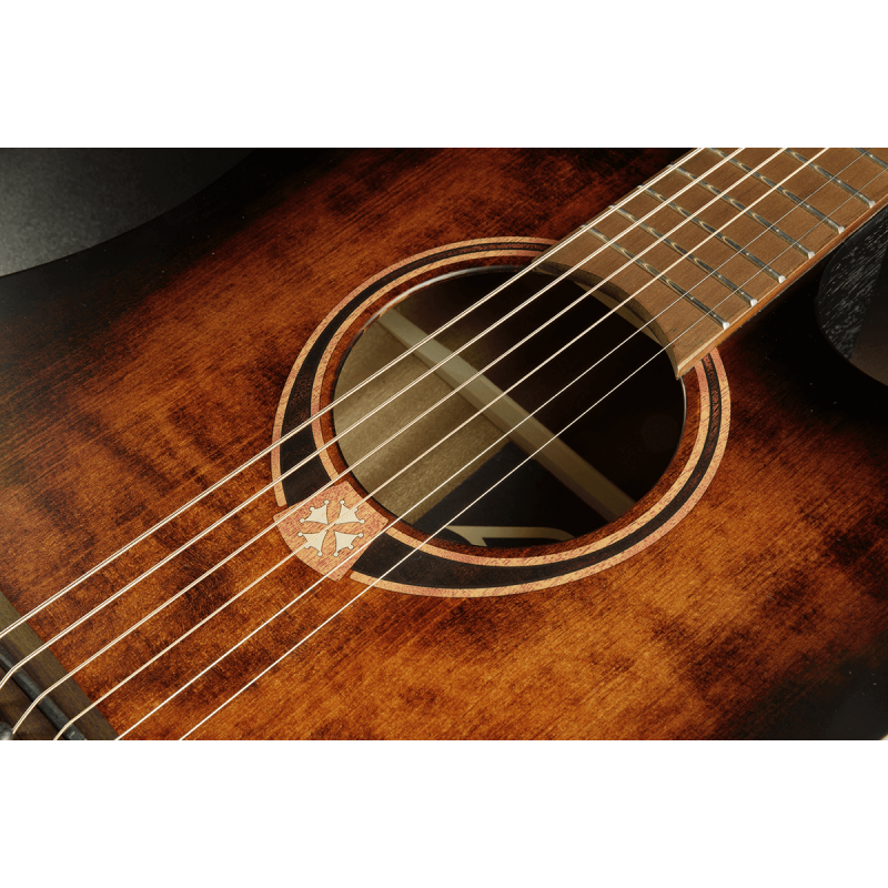 LAG Guitars Tramontane 70 Dreadnought CE - Black And Brown