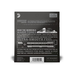 DAddario ECB81-5 Chromes Flatwound Bass Strings - .045-.132 Regular Light Long Scale