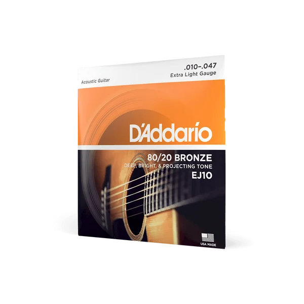 DAddario Strings Set Acoustic Guitar 80/20 BRZ X-Lite