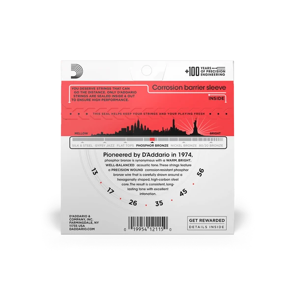 DAddario Strings Phosphor Bronze Medium .13 - .56