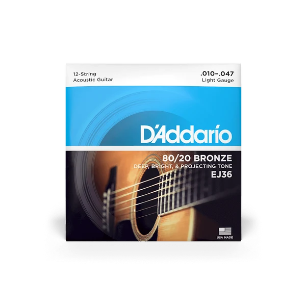 DAddario Strings 80/20 Bronze Light 12 String