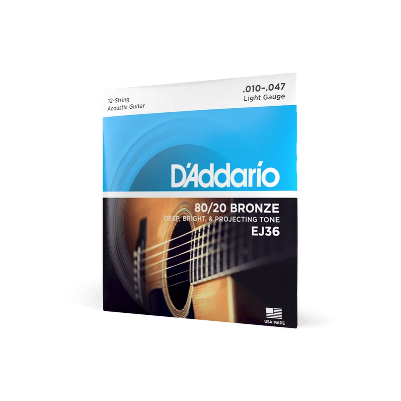 DAddario Strings 80/20 Bronze Light 12 String