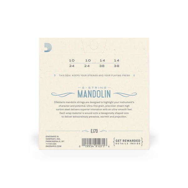 DAddario Strings Phosphor Bronze Mandolin .010 - .038