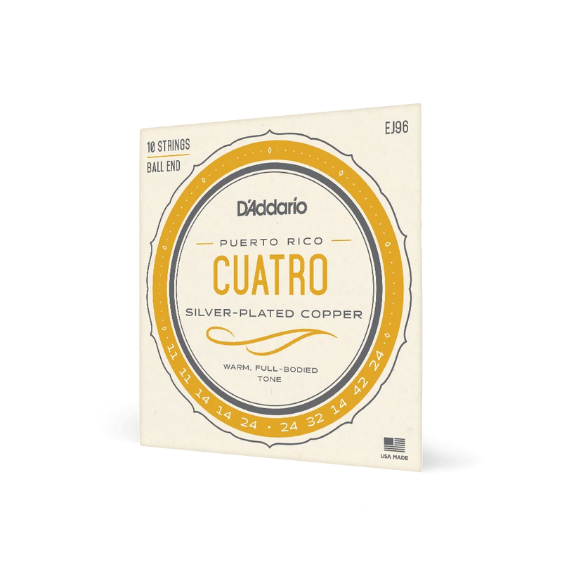 DAddario Strings Puerto Rico Cuatro Silver - Plated Copper
