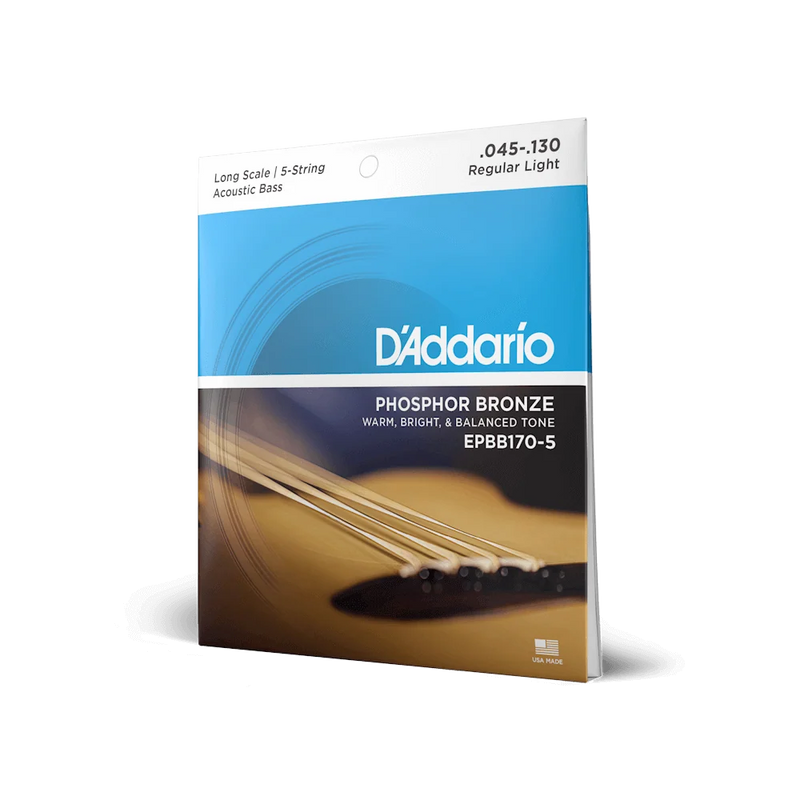 DAddario Strings Phoshor Bronze Acoustic Bass 5-string .045-.130