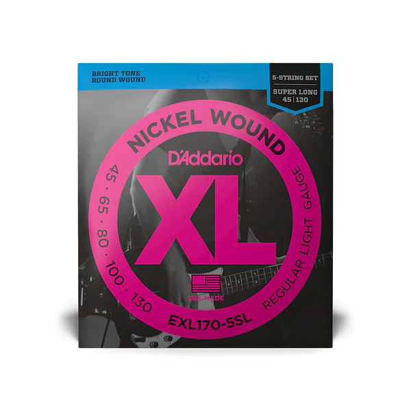 DAddario Nickel Wound Bass Strings - .045-.130 Super Long Scale