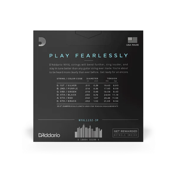 DAddario Strings NYXL Set Electric Med/Hvy .11