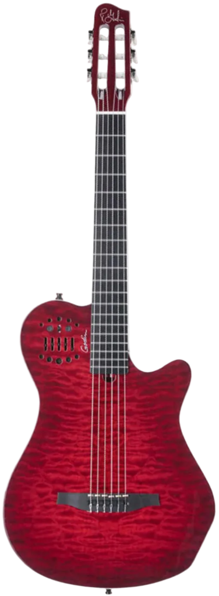 Godin ACS Grand Concert Quilted Maple - Trans Red w. Bag