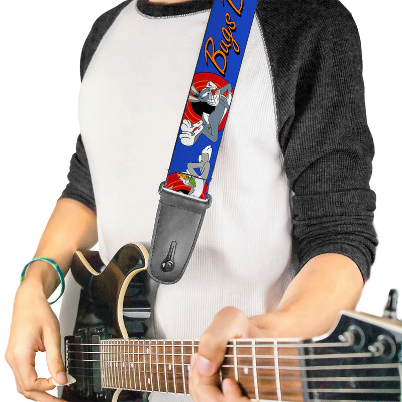 Buckle Down Guitar Strap - Bugs Bunny Blue
