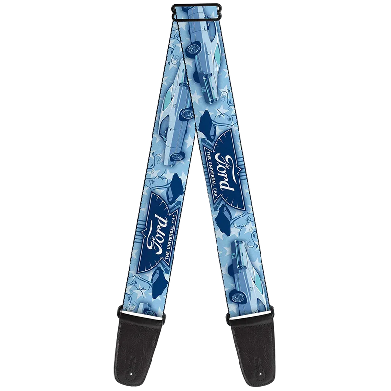 Buckle Down Guitar Strap - Vintage Ford Logo