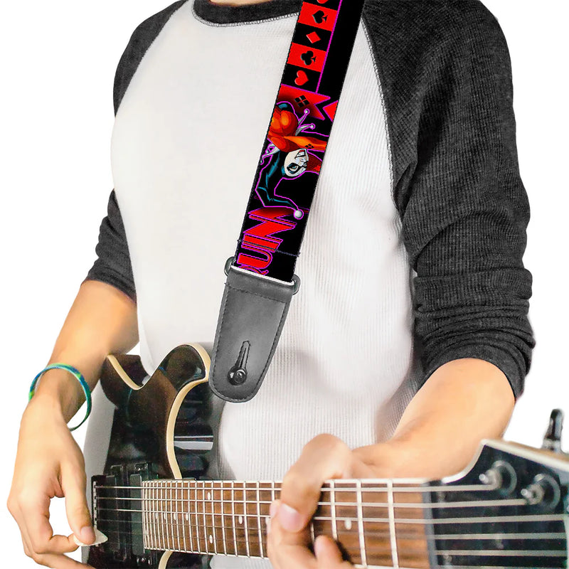 Buckle Down Guitar Strap - HARLEY QUINN Bomb Poses