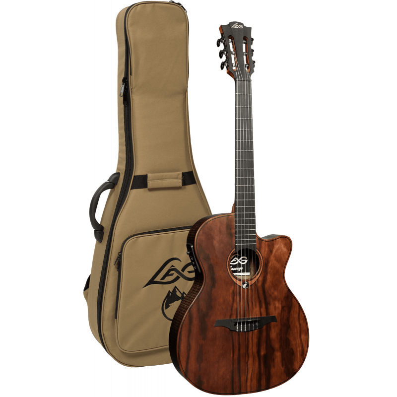 LAG Guitars Sauvage Nylon Auditorium Slim CE - Natural