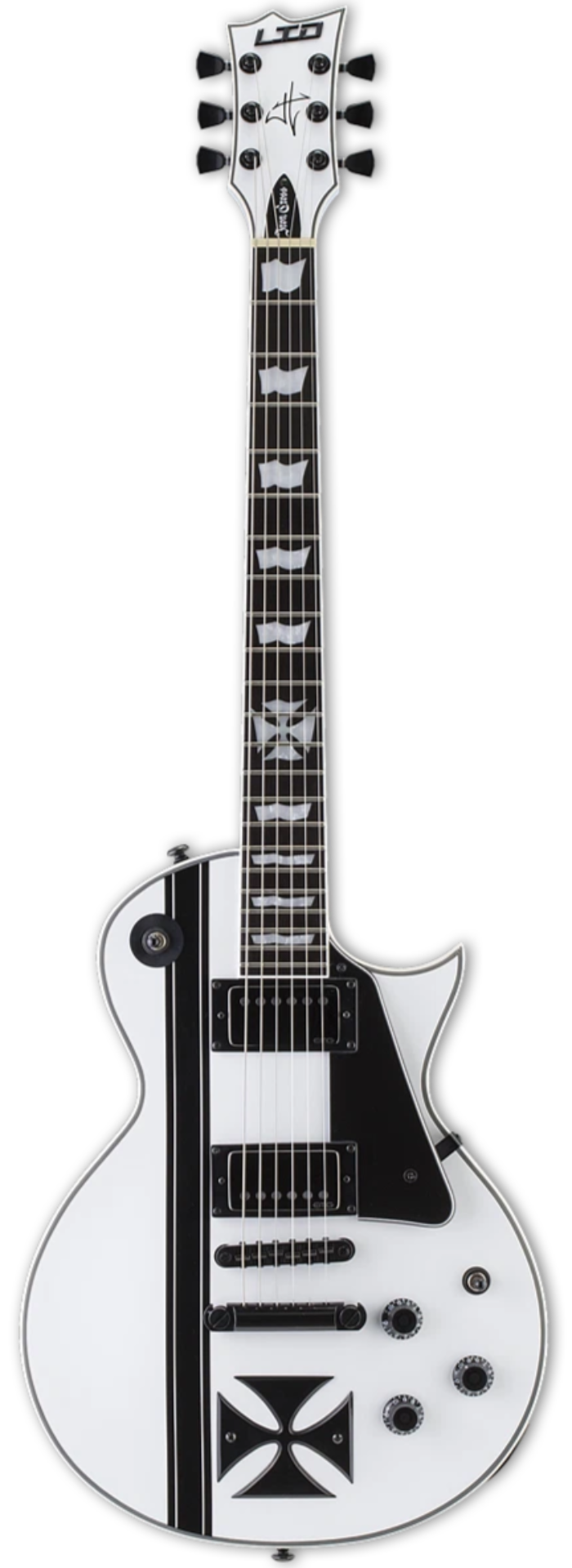 ESP LTD Signature Series James Hetfield Iron Cross - Snow White