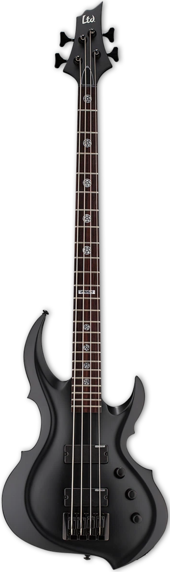 ESP LTD TA-204 FRX Bass - Black Satin