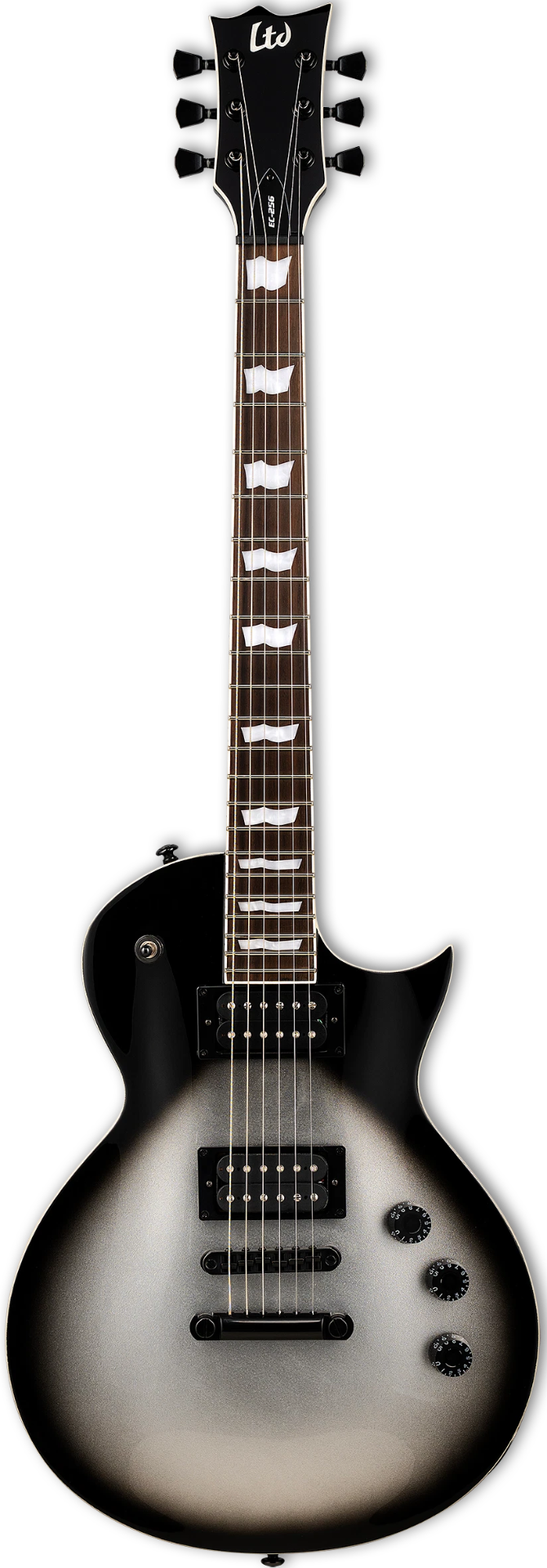 ESP LTD EC-256 - Silver Sunburst Teardrop