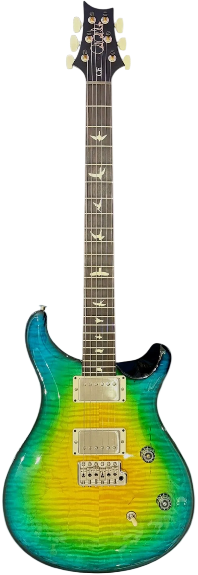 PRS CE 24 - Sprayer's Choice Blue Iguana Burst