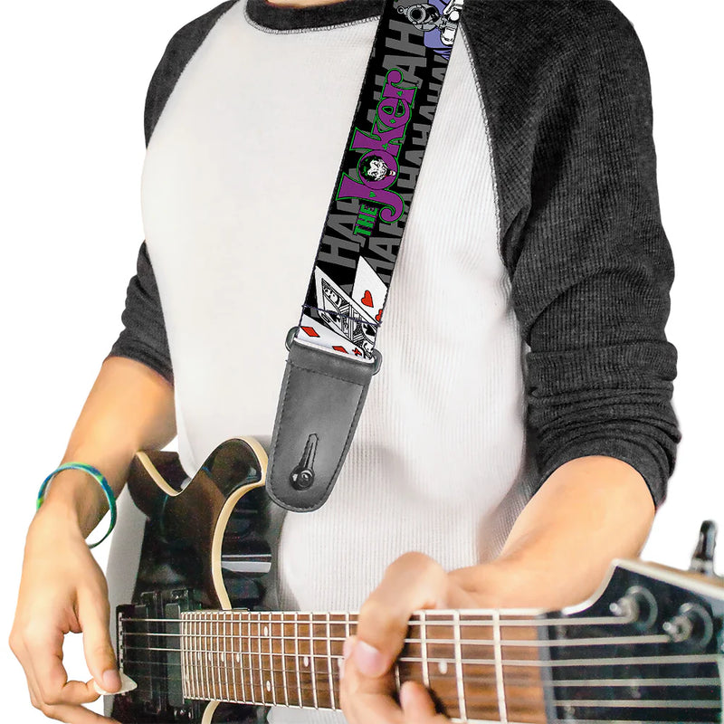 Buckle Down Guitar Strap - The Joker Pose/Cards/HAHAHAHA