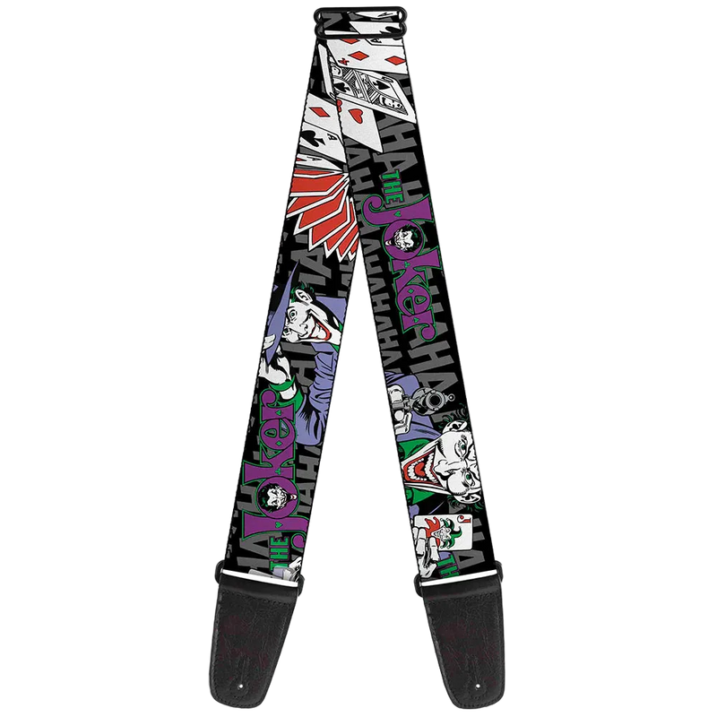 Buckle Down Guitar Strap - The Joker Pose/Cards/HAHAHAHA