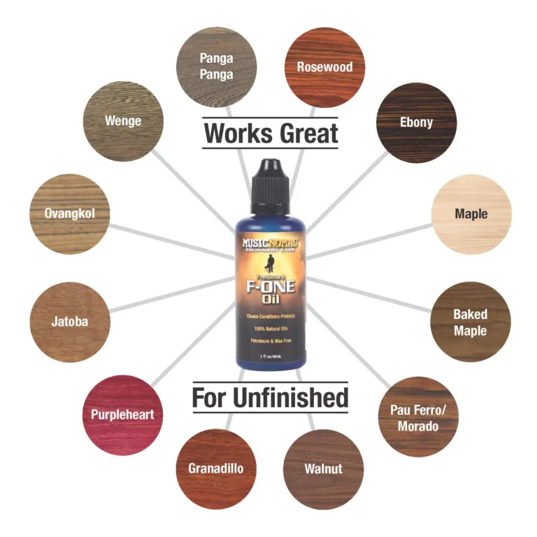 Music Nomad F-ONE Oil Fretboard Cleaner and Conditioner 2oz.