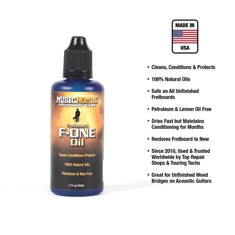 Music Nomad F-ONE Oil Fretboard Cleaner and Conditioner 2oz.