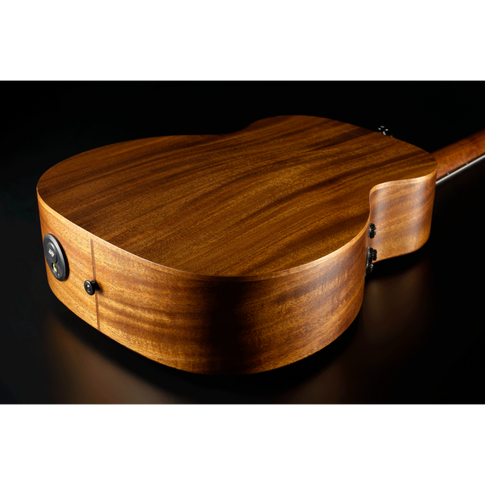 LAG Guitars BlueWave Travel Nylon Vintage Brown Satin Smart Guitar