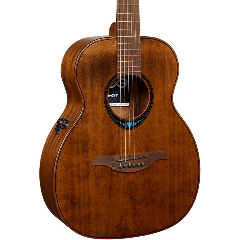 LAG Guitars BlueWave Travel Smart Guitar - Black