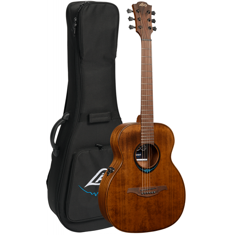 LAG Guitars BlueWave Travel Smart Guitar - Black