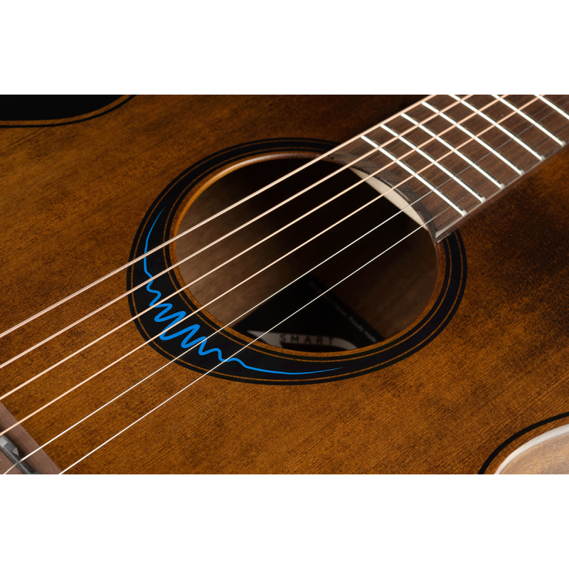 LAG Guitars BlueWave Travel Smart Guitar - Black