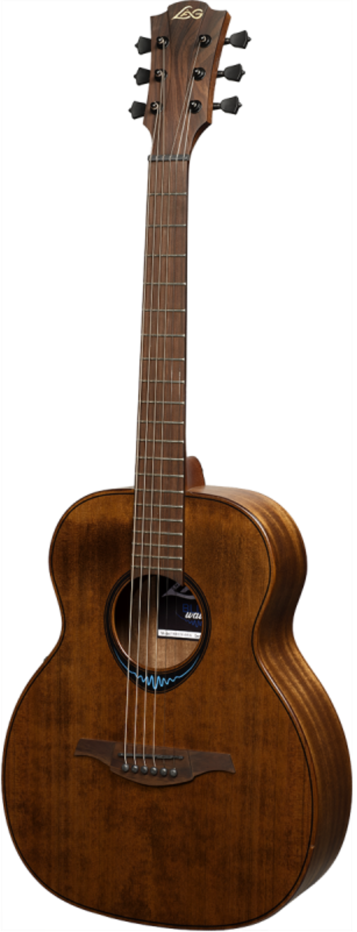 LAG Guitars BlueWave Travel Smart Guitar - Black
