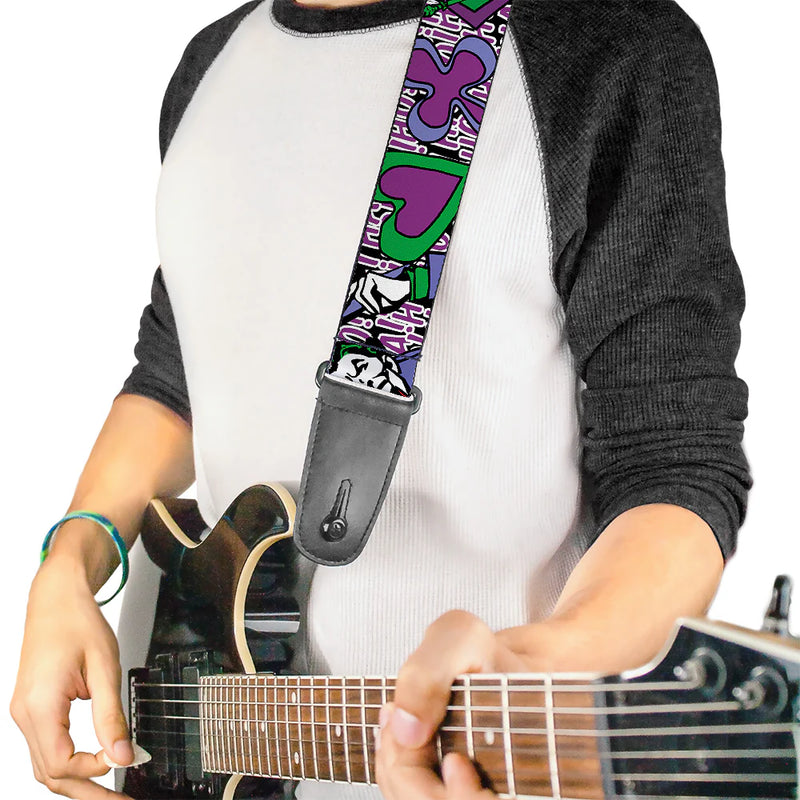 Buckle Down Guitar Strap -  Joker Face