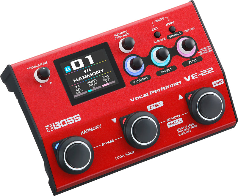 Boss VE-22 Vocal Effects and Looper Pedal