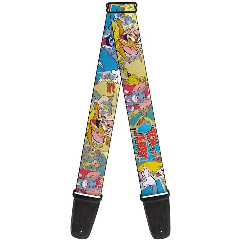 Buckle Down Guitar Strap - Tom & Jerry Faces