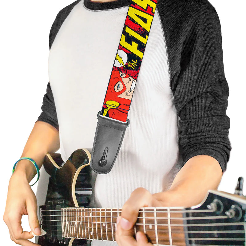 Buckle Down Guitar Strap - The Flash in Action