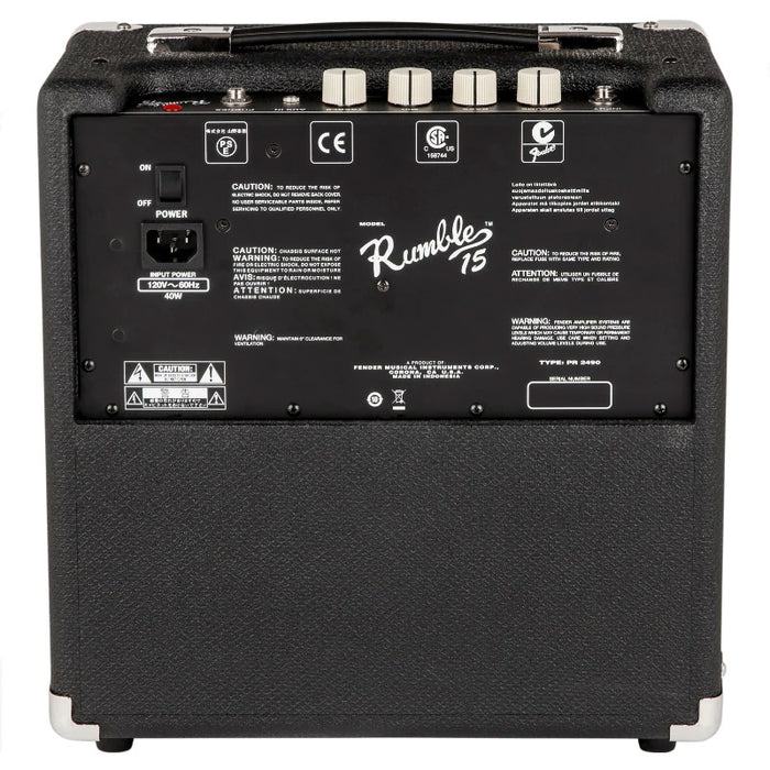 Combo de bajo Fender Rumble 15 1x8" 15w